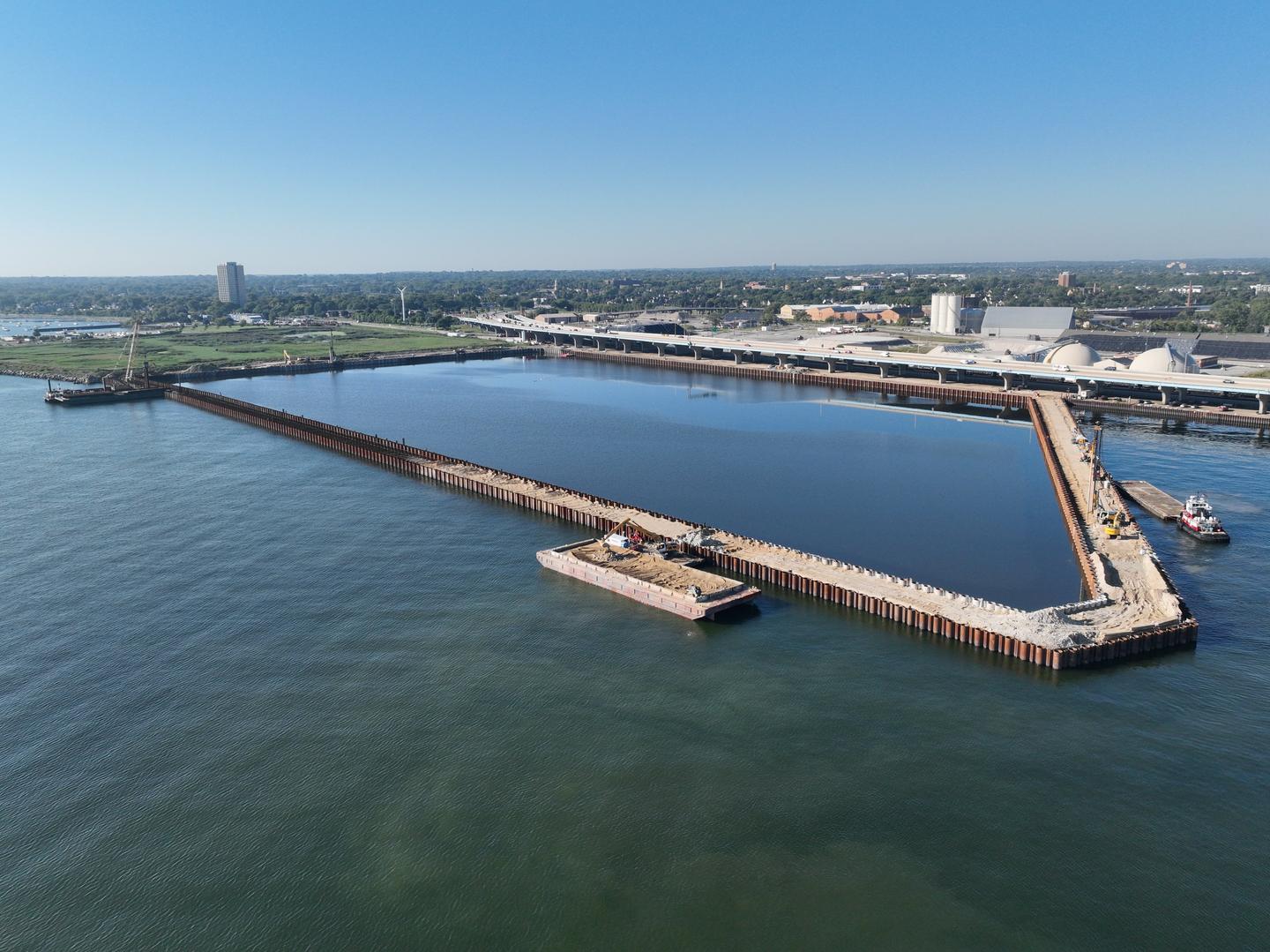 Innovative design of dredged material management facility along Milwaukee Harbor