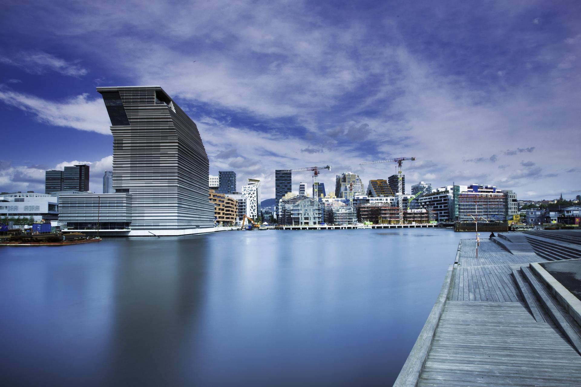 View from Sørenga in Oslo, Norway